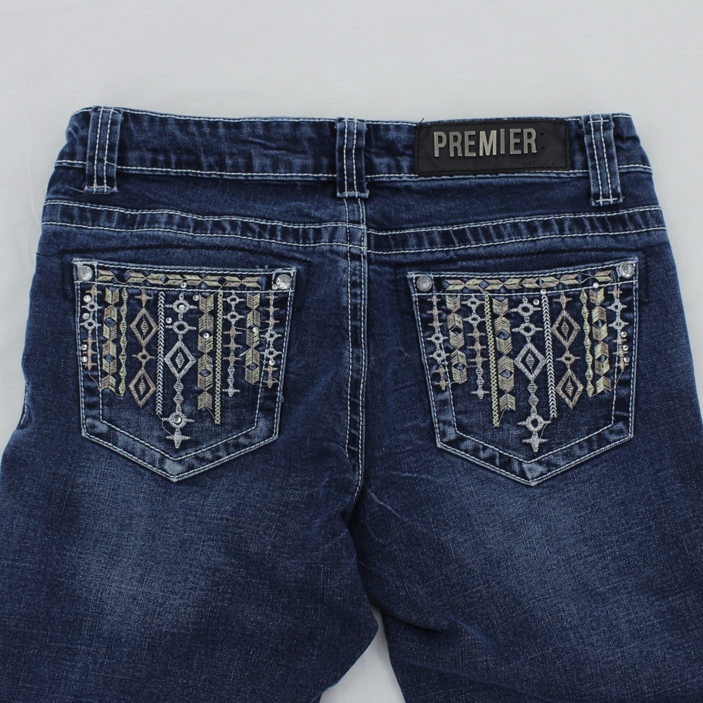 Premiere by Rue21 Skinny Jeans - Dark Blue - Size 5/6R - Picture 5 of 11